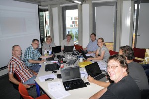 Teilnehmer am QGIS-Workshop m i3mainz im Juni 2015